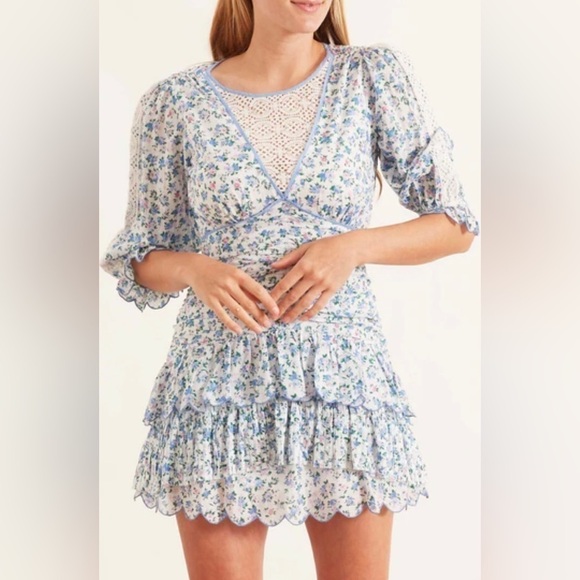 LoveShackFancy Marquise Foral Dress